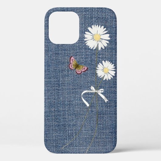 Denim Case-Mate iPhoneケースのデイジー iPhoneケース (裏面)
