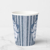 Denim Coquette Bow Blue Jean Baby Birthday 紙コップ (右)