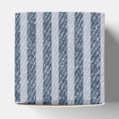Denim Coquette Bow Blue Jean Birthday Favor Box フェイバーボックス (上部)