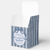 Denim Coquette Bow Blue Jean Birthday Favor Box フェイバーボックス (オープン)