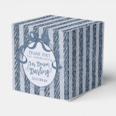 Denim Coquette Bow Blue Jean Birthday Favor Box フェイバーボックス (裏面サイド)