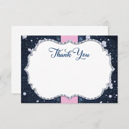 Denim & Diamonds サンキューカード (正面/裏面)