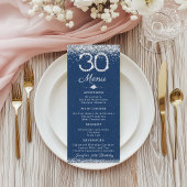 Denim & Diamonds 30th Birthday Dinner Flat Menu メニュー