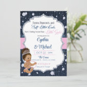 Denim & Diamonds Baby Shower 招待状 (スタンド正面)