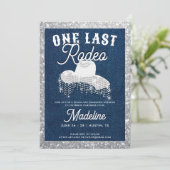 Denim Diamonds Cowgirl Last Rodeo Bachelorette 招待状 (スタンド正面)