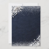 Denim Diamonds Dark Blue Bow 30th Birthday Party 招待状 (裏面)