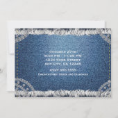 Denim & Diamonds Jean Zipperパーティー写真招待 招待状 (裏面)