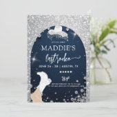 Denim Diamonds Last Rodeo Glam Arch Bachelorette 招待状 (スタンド正面)