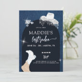 Denim Diamonds Lets Go Girls Arch Bachelorette 招待状 (スタンド正面)