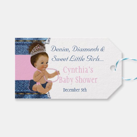 Denim, Diamonds, Little Girls ギフトタグ (正面(横))