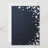 Denim Diamonds Theme Classy 30th Birthday Party 招待状 (裏面)