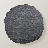 Denim fabric texture blue trouser ラウンドクッション (裏面)