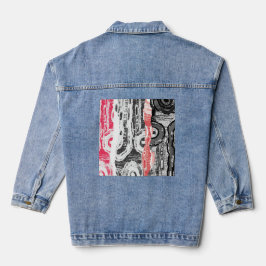 Denim Jacket – Abstract Land デニムジャケット