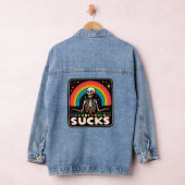 Denim Jacket, funny design, Everything Sucks. デニムジャケット (ハンガー)