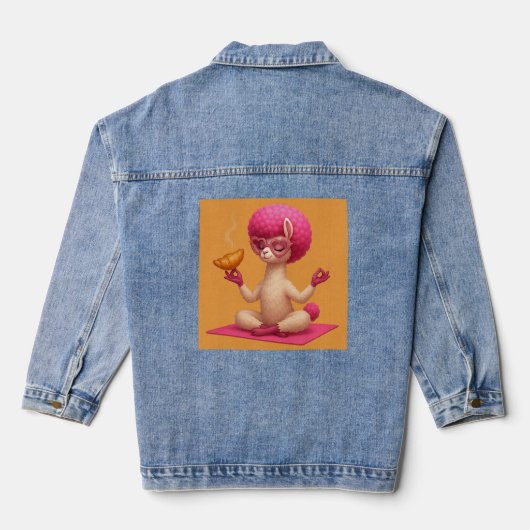 Denim Jacket Llama Zen  デニムジャケット (裏面)