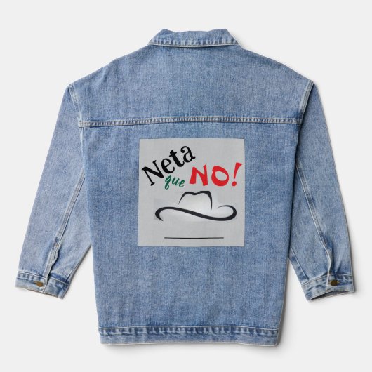 Denim Jacket Neta que No! デニムジャケット (裏面)