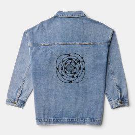 Denim Jacket with bloom デニムジャケット