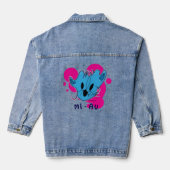 Denim Jacket with graffiti style design byfilixne デニムジャケット (裏面)