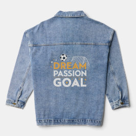 Denim Jacket with Passion Goal Logo デニムジャケット
