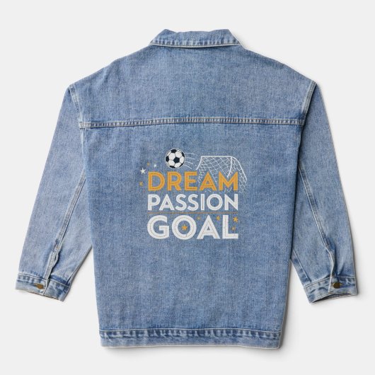 Denim Jacket with Passion Goal Logo デニムジャケット (裏面)
