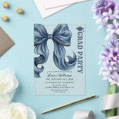 Denim Jeans Bow Graduation アクリル招待状 (インサイチュ (ウェディング))