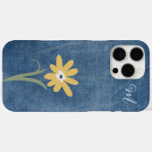Denim Look Daisy Monogram Case-Mate iPhone Case iPhoneケース (裏面 (横))