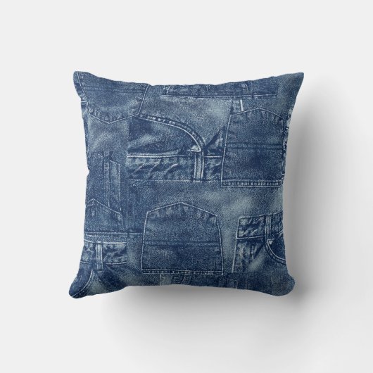 Denim material, クッション (裏面)