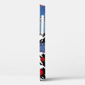 Denim Patchwork：シームレスなファブリックパターン Case-Mate iPhoneケース (裏面 / 左)