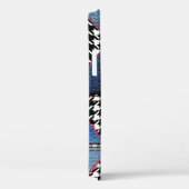 Denim Patchwork：シームレスなファブリックパターン Case-Mate iPhoneケース (裏面 / 右)