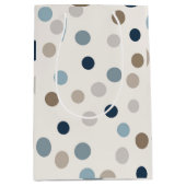 Denim Patchwork Bear Gift Bag ミディアムペーパーバッグ (正面)