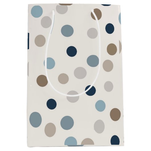 Denim Patchwork Bear Gift Bag ミディアムペーパーバッグ (正面)