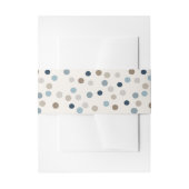 Denim Patchwork Bear Invitation Band 招待状ベリーバンド (正面例)