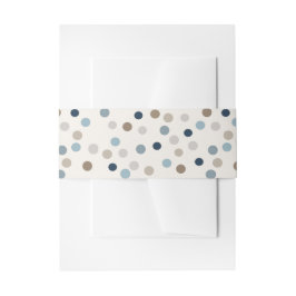 Denim Patchwork Bear Invitation Band 招待状ベリーバンド