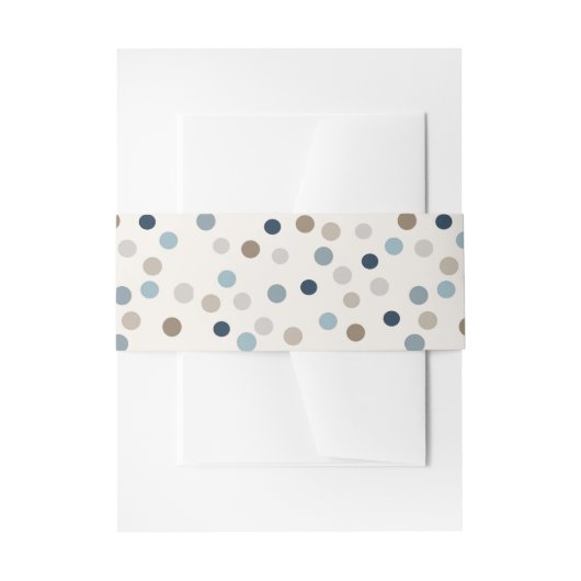 Denim Patchwork Bear Invitation Band 招待状ベリーバンド (正面例)