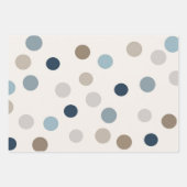 Denim Patchwork Bear Napkins ラッピングペーパーシート (正面2)