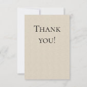 Denim Patchwork Bear Thank You Card サンキューカード (裏面)