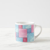 Denim Patchwork Espresso Mug、ピンクス、ブルース エスプレッソカップ (右)
