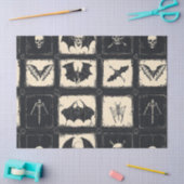 Denim Quilt with Bats and Skeletons 薄葉紙 (クラフト)