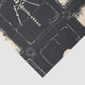 Denim Quilt with Bats and Skeletons 薄葉紙 (詳細)