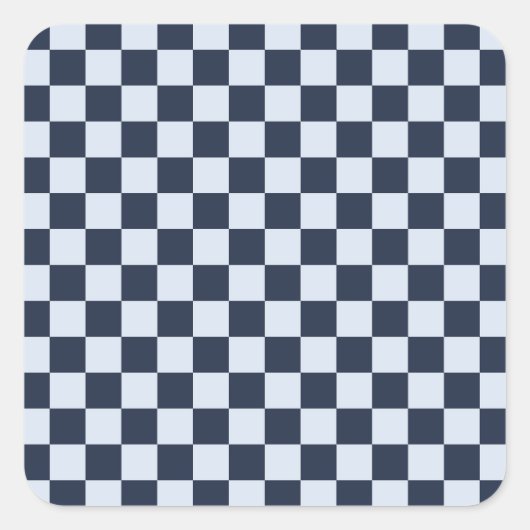 Denim rinse checkerboard pattern スクエアシール (正面)