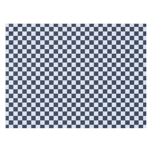 Denim rinse checkerboard pattern テーブルクロス (正面(横))