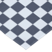 Denim rinse checkerboard pattern テーブルクロス (アングル)