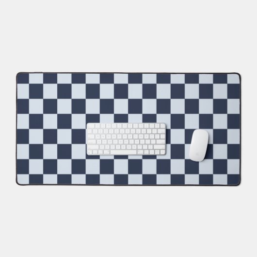 Denim rinse checkerboard pattern デスクマット (キーボード&マウス)