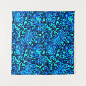 Denim seamless pattern. Denim floral background. B タペストリー (正面(横))
