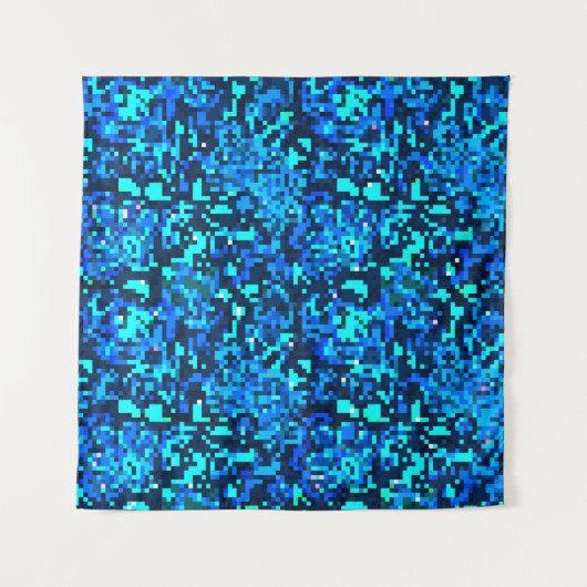 Denim seamless pattern. Denim floral background. B タペストリー (正面)