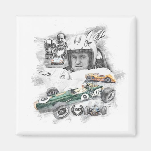 Denis Hulme マグネット (正面)