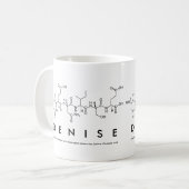 Deniseペプチド名mug コーヒーマグカップ (正面左)