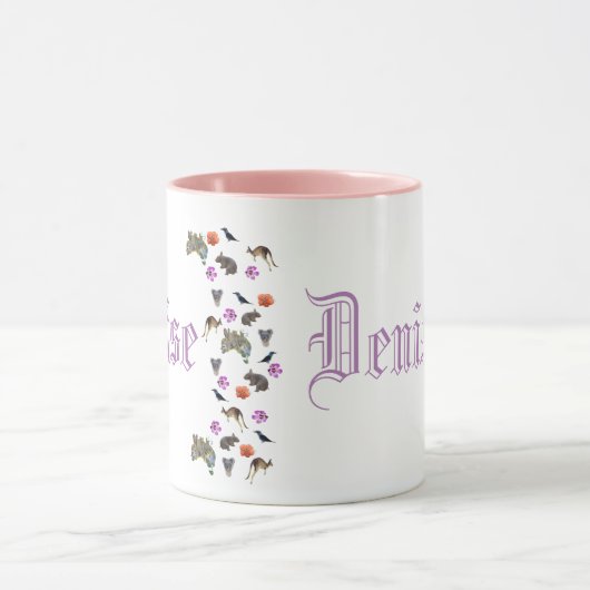 Denise、オーストラリアの野生生物のロゴを命名、 マグカップ (中央)