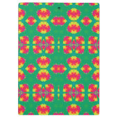 DENISE ～ピンク、赤、黄、緑のデザイン クリップボード (裏面)