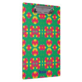 DENISE ～ピンク、赤、黄、緑のデザイン クリップボード (右)